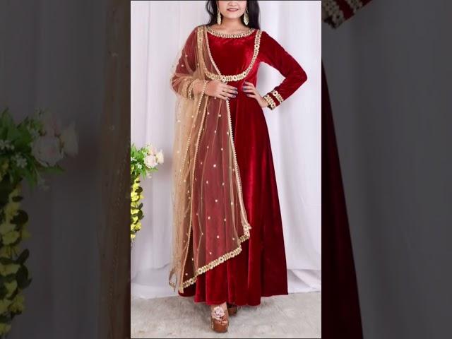 Beautiful Velvet Anarkali Dress Designs For women/ girls #shorts #rekhafashionupdates