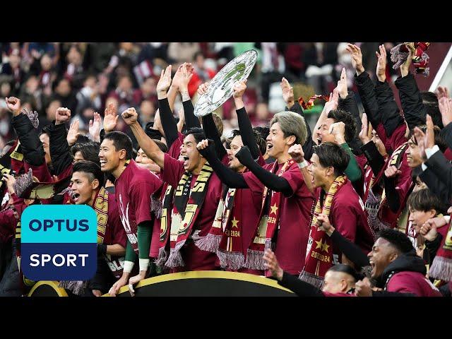 BACK TO BACK J.LEAGUE CHAMPIONS  Vissel Kobe lift the trophy after winning the 2024 J.League title