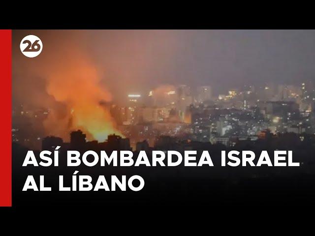  Así bombardea Israel al Líbano