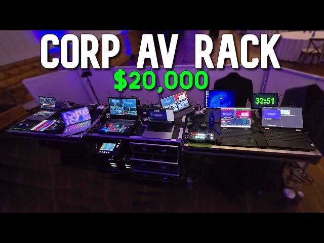 NEW Gear - Corp AV Rack Build  (@AllenandHeathUK CQ + @rodemic Caster)