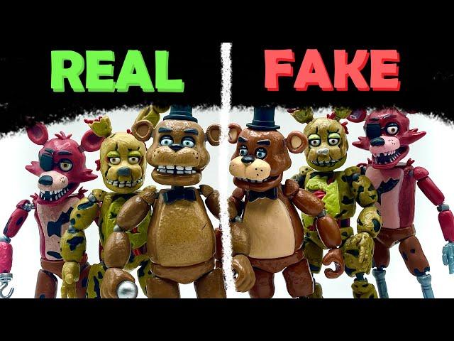 REAL VS BOOTLEG FUNKO FNAF ACTION FIGURES! - Five Nights at Freddy's