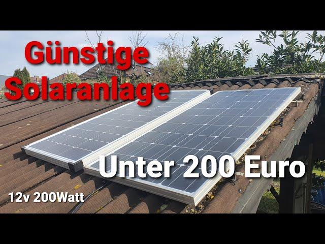 Günstige Solaranlage Für den Garten 12V 100 Watt | Der Akku Profi