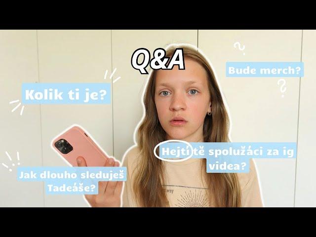 Q&A: Kolik mi je? Názor na školství? Jak jsem se dostala k natáčení?/ ViMa #vima #questionanswer