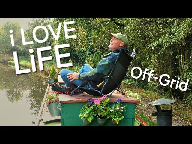 I Love Off-Grid Life Living on a NARROWBOAT- inspired by nature - episode 97