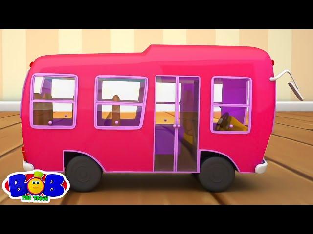 Bob The Train - 公共汽车上的轮子 + 更多学前儿童童谣