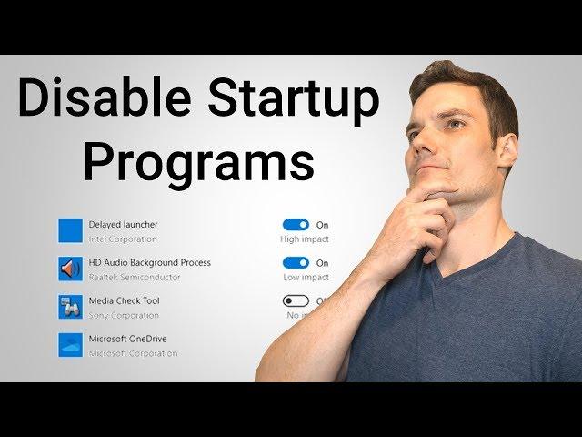 How to Disable Startup Programs in Windows 10