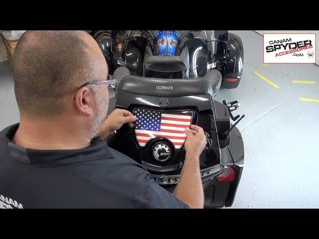 Installation Rear Trunk decal - RT Can Am Spyder - Can Am Spyder Accessories