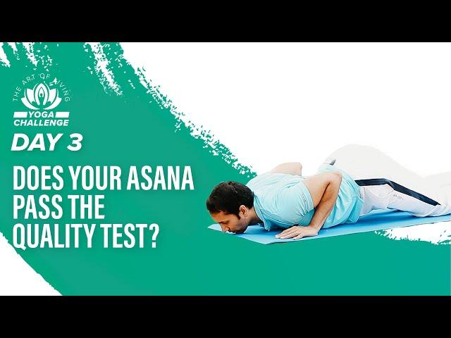 Does your Asana pass the Quality Test? | Day 3 Of The Art of Living Yoga Challenge