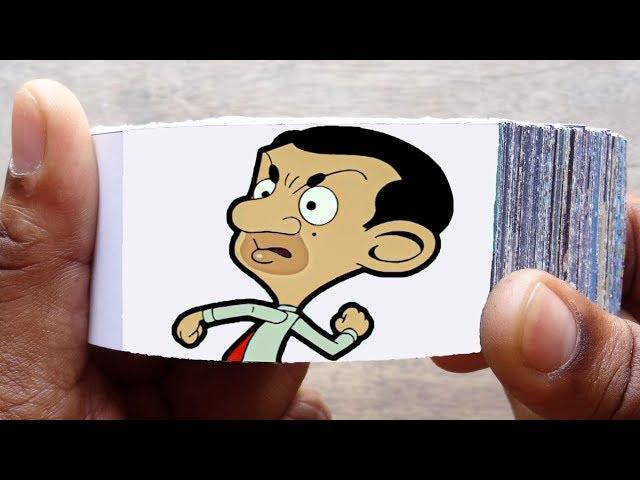 Mr. Bean Cartoon Flipbook #9 | Scared Bean Flip Book | Flip Book Artist 2020