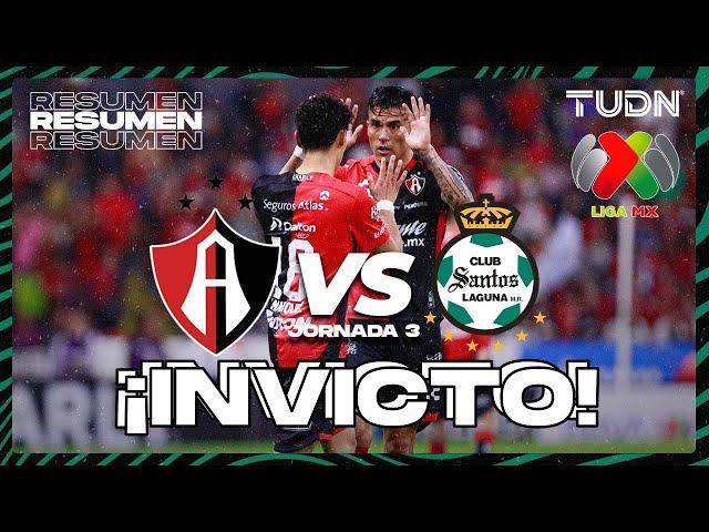 Resumen | Atlas vs Santos | Liga Mx -AP2024 - J3 | TUDN