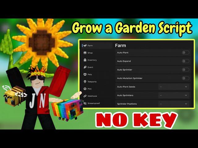 []Grow a Garden Script | Bees, Honey Event, Sunflower seed Script Hack | Auto Plant, Auto Buy