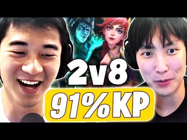 WE WENT 91% KP IN 34-MINUTE GAME! ft. Doublelift | Biofrost