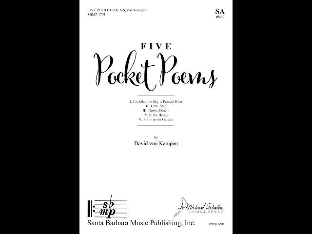 Five Pocket Poems (SA, piano) by David von Kampen - Score & Sound