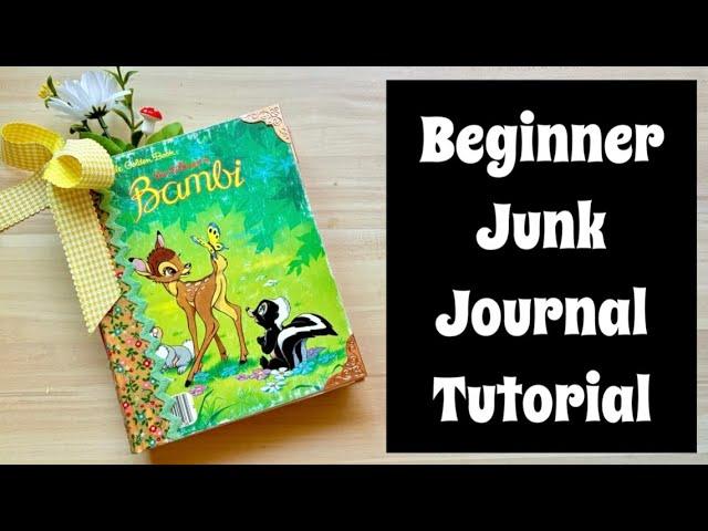 Easy Junk Journal Tutorial for Beginners / What Supplies You Need / How To Make a Rounded Spine