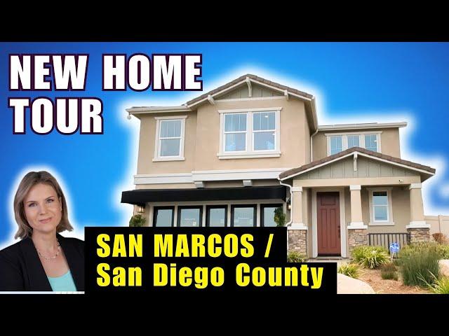 San Diego County New Construction Home Tour - Gorgeous New Build in San Marcos (North County)