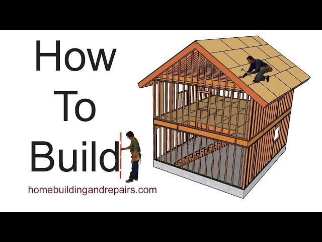 How To Build Two Car Garage With Living Space Above - Four Different Projects In This Video