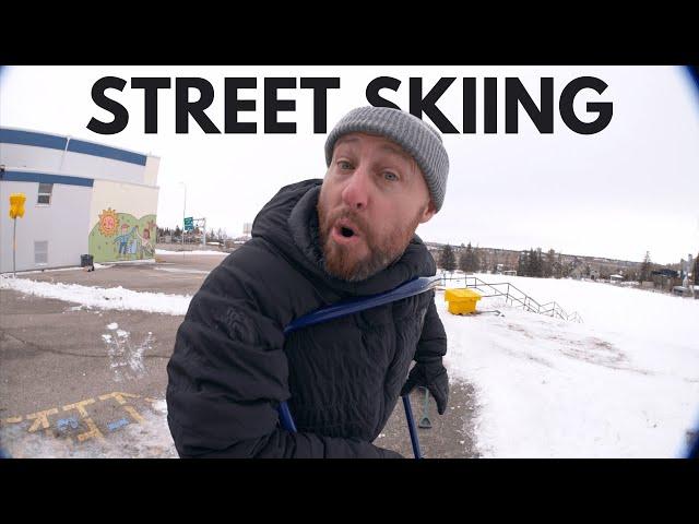 We Tried STREET SKIING!