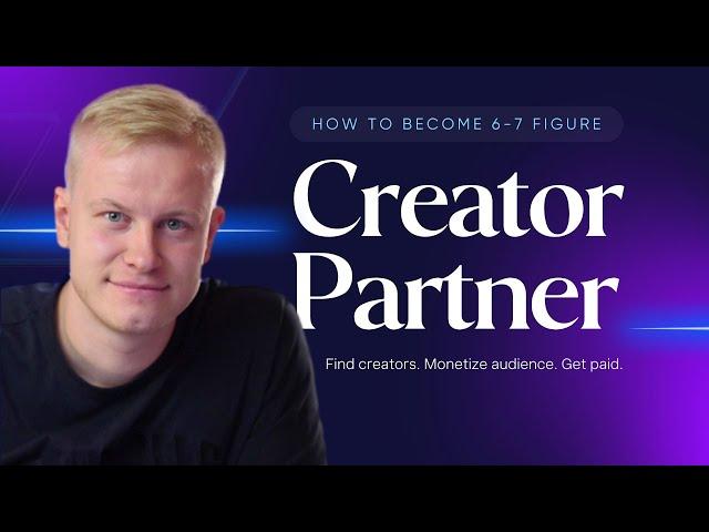 FREE MASTERCLASS: Become a $10k/m "Creator Partner" in 2024