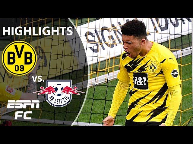 Jadon Sancho with the WINNER! Borussia Dortmund beats RB Leipzig | ESPN FC Bundesliga Highlights