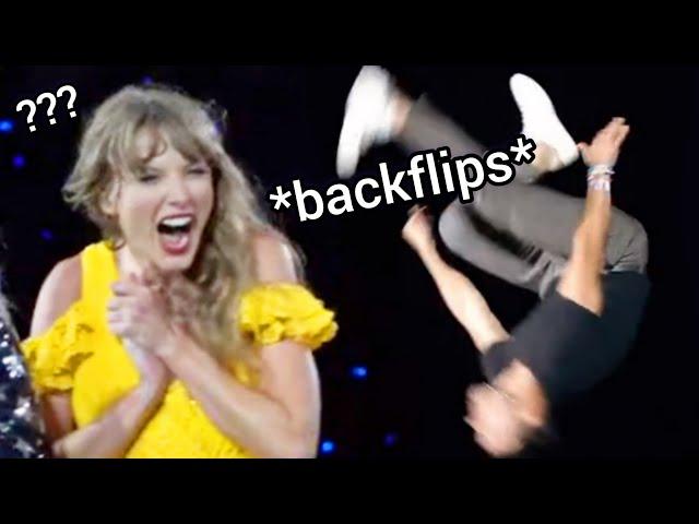 Taylor Swift LAUGHS at ex boyfriend Taylor Lautner on The Eras Tour