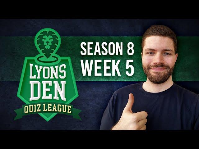 The home stretch - Lyons Den Quiz League S8W5