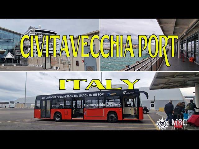 [4K] Arrived  in Civitavecchia, Port of Civitavecchia, Italy  -  MSC SPLENDIDA