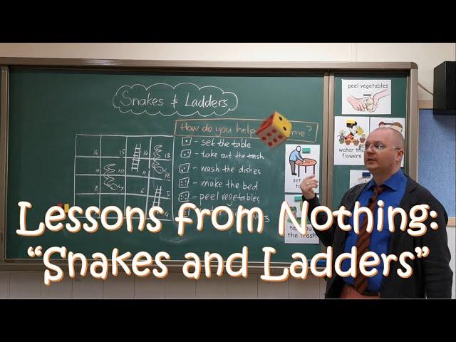 Simple ESL Speaking Game: "Snakes and Ladders"