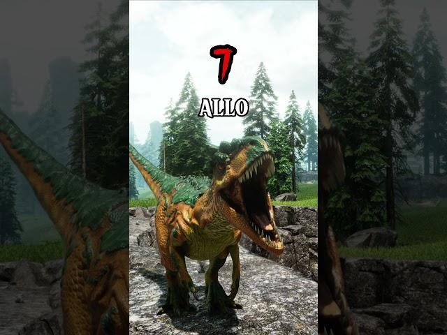 TOP 16 STRONGEST CARNIVORE THEROPODS IN ARK #shorts #ark #dinosaur