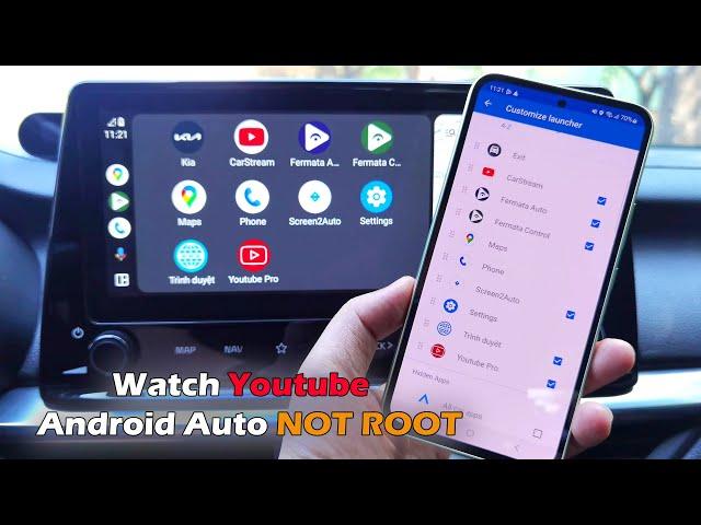 Watch Youtube Android Auto NOT ROOT