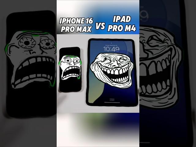 iPhone 16 Pro Max vs iPad Pro M4  Insane Speed Test! Can the iPad Keep Up?  #shorts #viralvideo