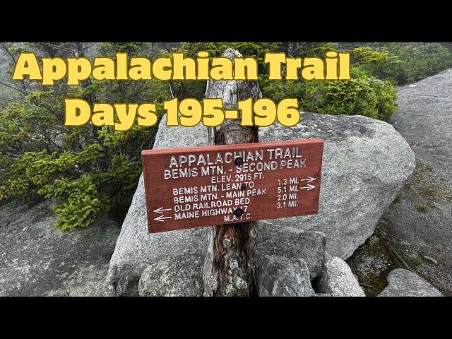 Appalachian Trail 2024 Days 195-196: Bemis Mtn to Sabbath Day Pond Lean-to to Rangeley