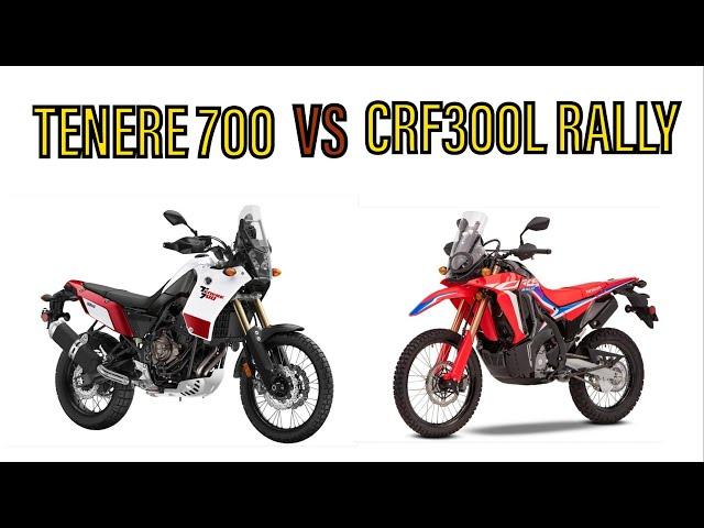 Honda CRF300L Rally vs Yamaha Tenere 700