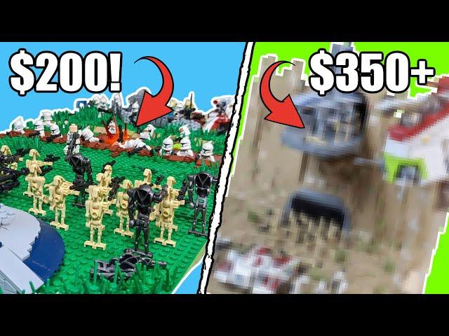 I Built Two Classic LEGO Star Wars Clone Battles At Two Different Price Points $200 And $350!