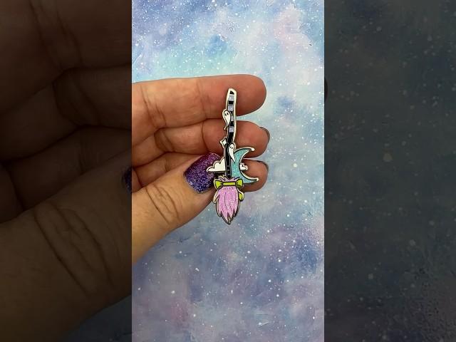 The witch broom enamel pin is now in the shop! This was Sept’s Pin Club design // bandofweirdos.com