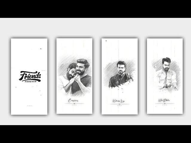 New Style Trending Friendship Sketch Video Editing in Alight Motion Instagram Trending Video Edit