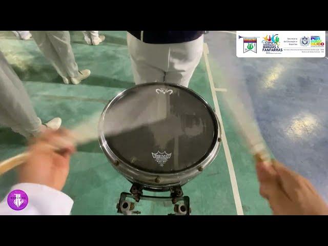 Snare Drum Cam: Luiz Eduardo | BM Conde Corrêa de Araújo - Semifinal da XV Copa Pernambucana 2024