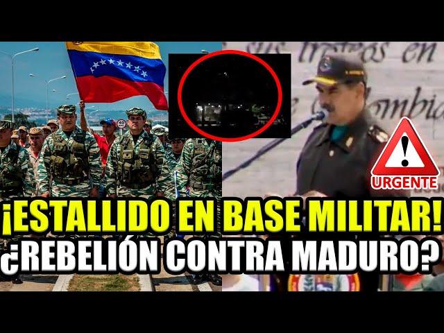 ¡URGENTE! ESTALLIDO EN VENEZUELA EN BASE MILITAR ¡MADURO EN ALERTA A POSIBLE REBELIÓN! BREAK POINT