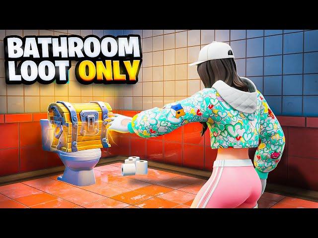 The BATHROOM LOOT *ONLY* Challenge in Fortnite!