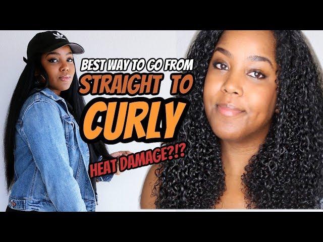 The BEST Straight To Curly Hair Routine | Without Heat Damage | Melissa Denise