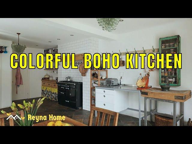 99 Colorful Boho Kitchen Modern Kitchen Decor Ideas