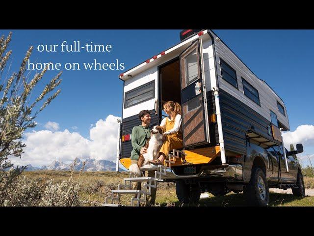 Rare Vintage Camper Tour | Couple Shows Their Self-Renovated Truck Camper Home On Wheels