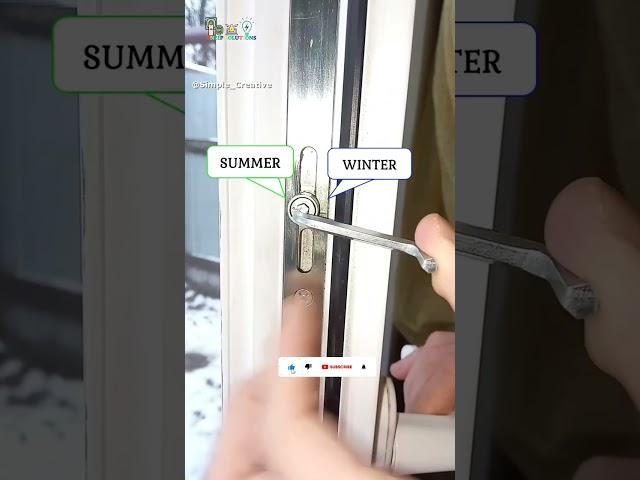 How to switch a plastic window to winter mode️