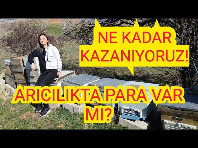 ARICILIKTA PARA VAR MI/NE KADAR KAZANIYORUZ?(25/02/2024)#arı#arıcılık#bee#beekeeper#yalvaç#isparta