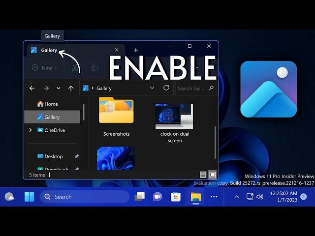 Windows 11 File Explorer has Gallery — How to Enable?