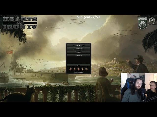 Teaching my Girlfriend HOI4! Come watch!