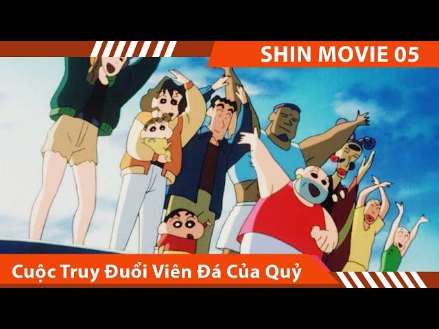 Review Shin Movie 5 , Cuộc Truy Đuổi Viên Đá Của Quỷ, Shin Cậu Bé Bút Chì của Kyty Anime