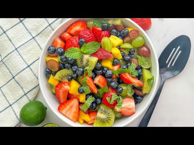 Simple Fruit Salad With Honey-Lime Dressing Recipe