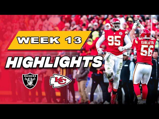 Kansas City Chiefs vs Las Vegas Raiders Game Highlights | NFL 2024 Season - Week 13