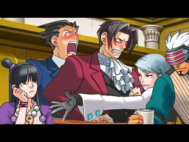 Who is the bottom? - Ace Attorney Narumitsu/Mitsunaru