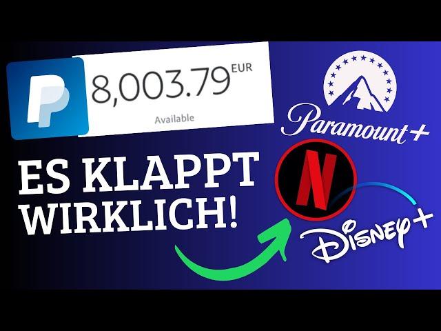 BEWEIS: Ich habe 8.000€ mit NETFLIX schauen verdient! (Geheime Methode online Geld verdienen 2025)